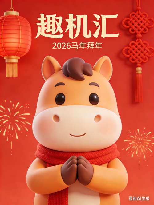 2026即将到来，趣机汇祝愿各位网友们新年快乐，马年大吉